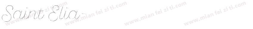 Saint Elia字体转换